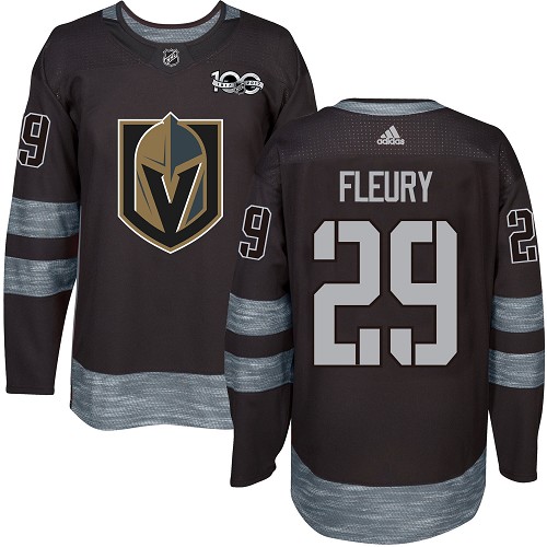 Adidas Golden Knights #29 Marc-Andre Fleury Black 1917-100th Anniversary Stitched NHL Jersey